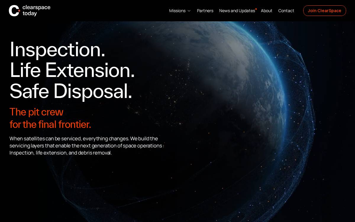 ClearSpace website preview