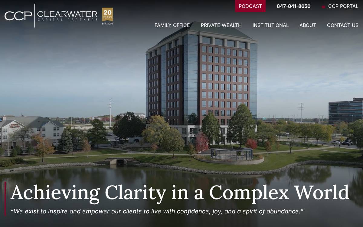 Clearwater Capital Partners website preview