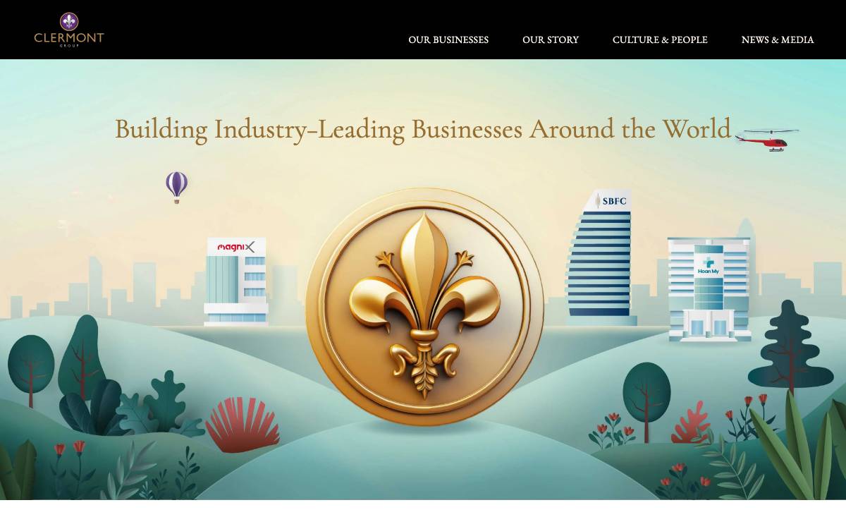 Clermont Group website preview