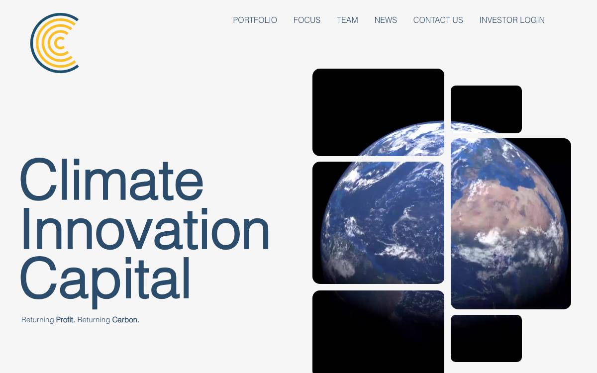 Climate Innovation Capital website preview