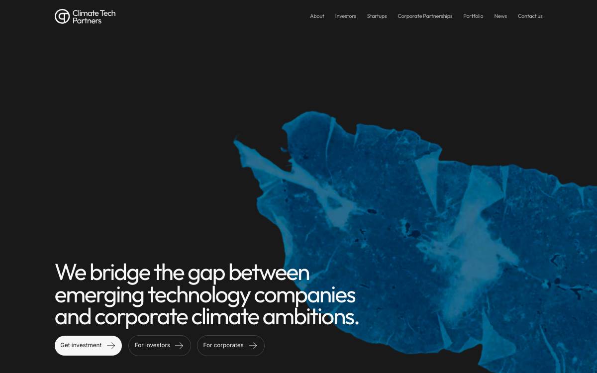 Climate Tech Partners website preview