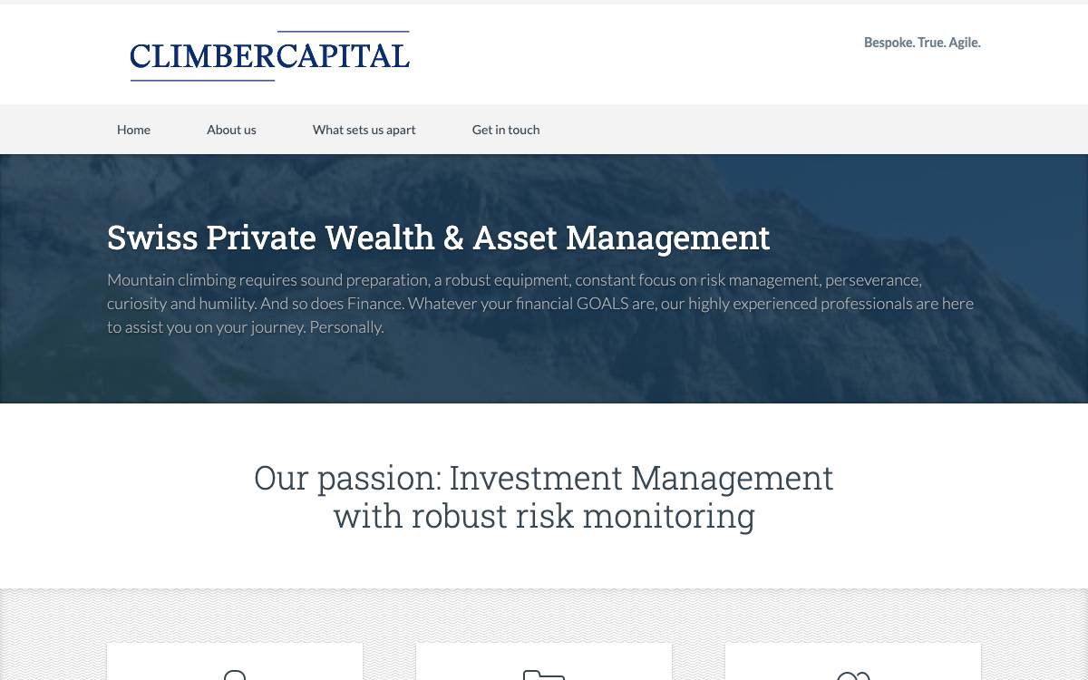 Climber Capital website preview