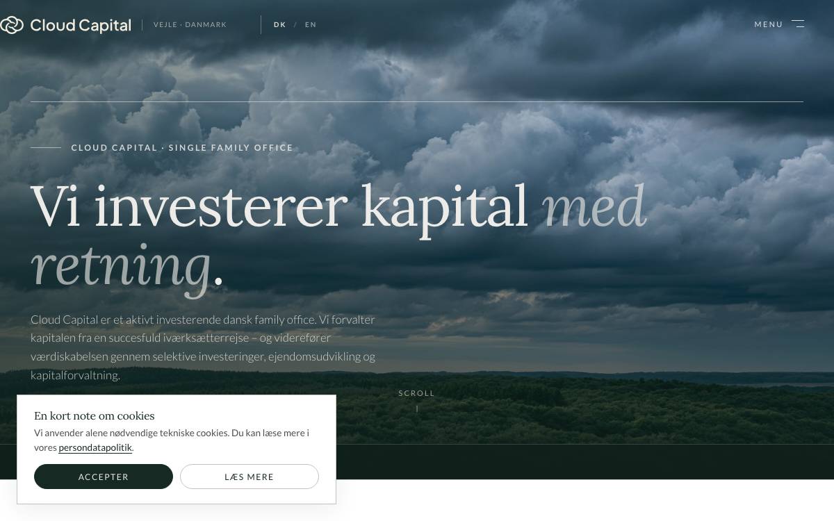 Cloud Capital website preview