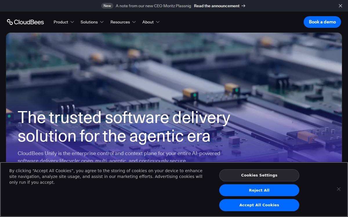 CloudBees website preview