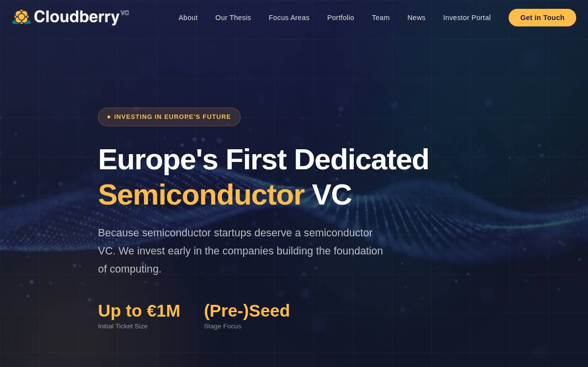 Cloudberry VC website preview