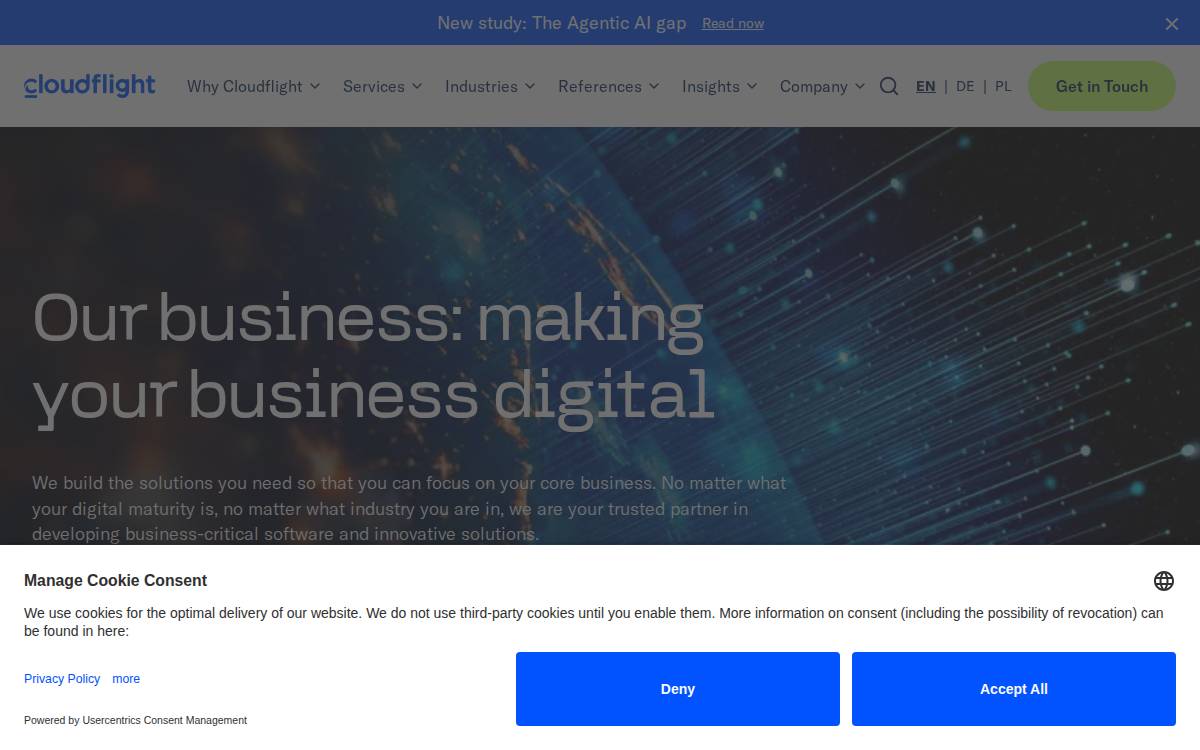 Cloudflight website preview