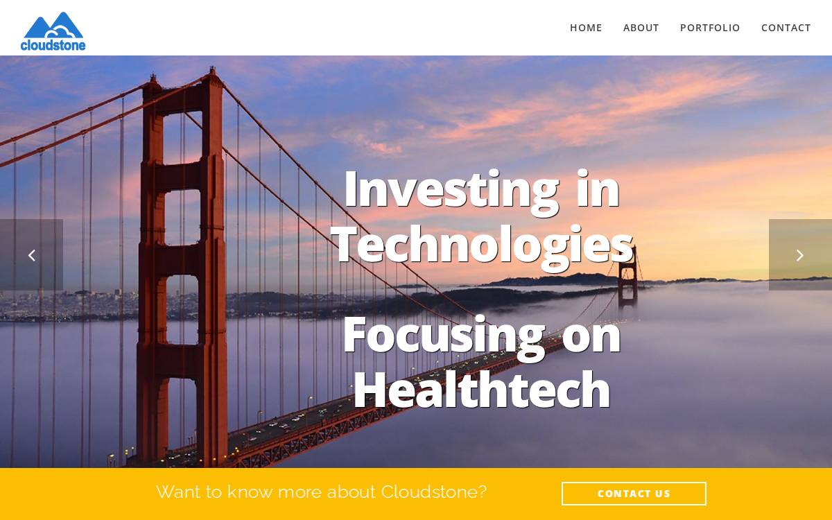 CloudStone Capital website preview