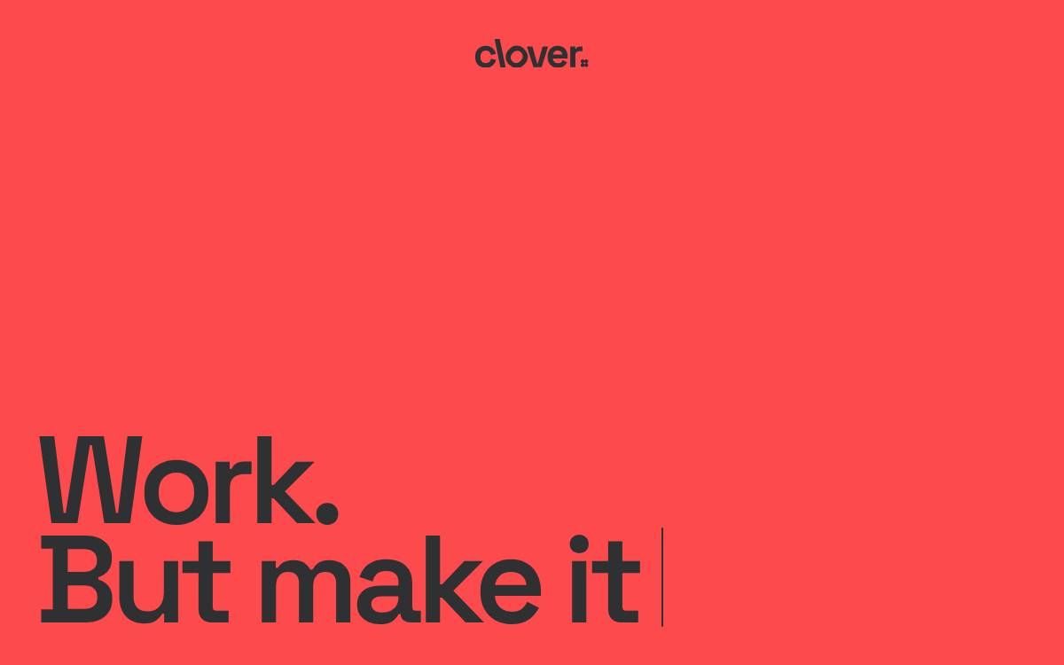 Clover website preview