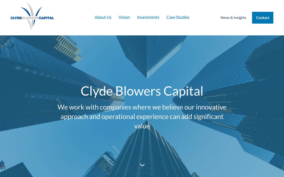 Clyde Blowers Capital website preview
