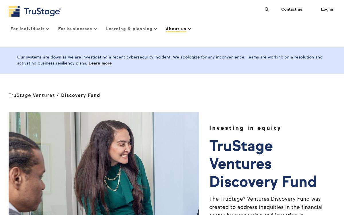 CMFG Ventures Discovery Fund website preview