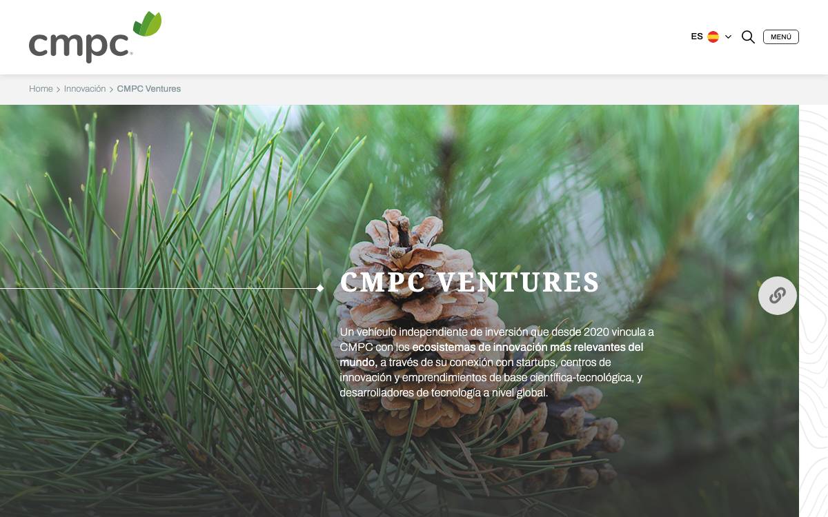CMPC Ventures website preview