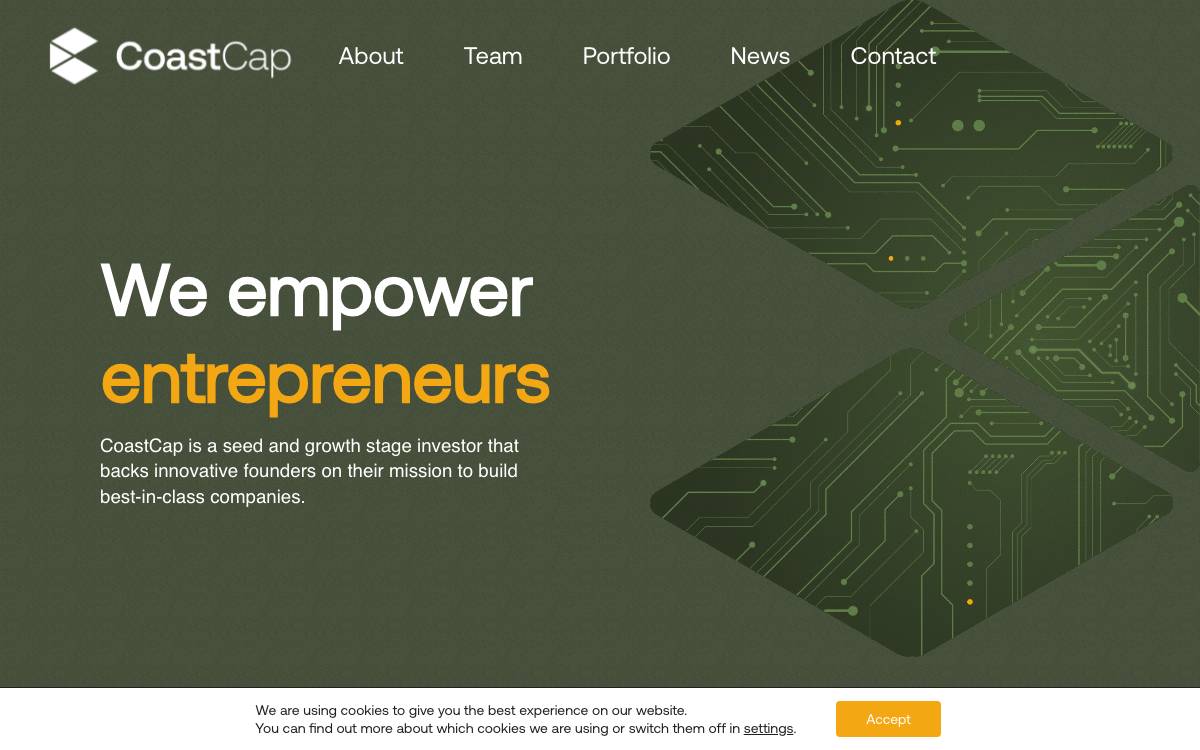 CoastCap website preview