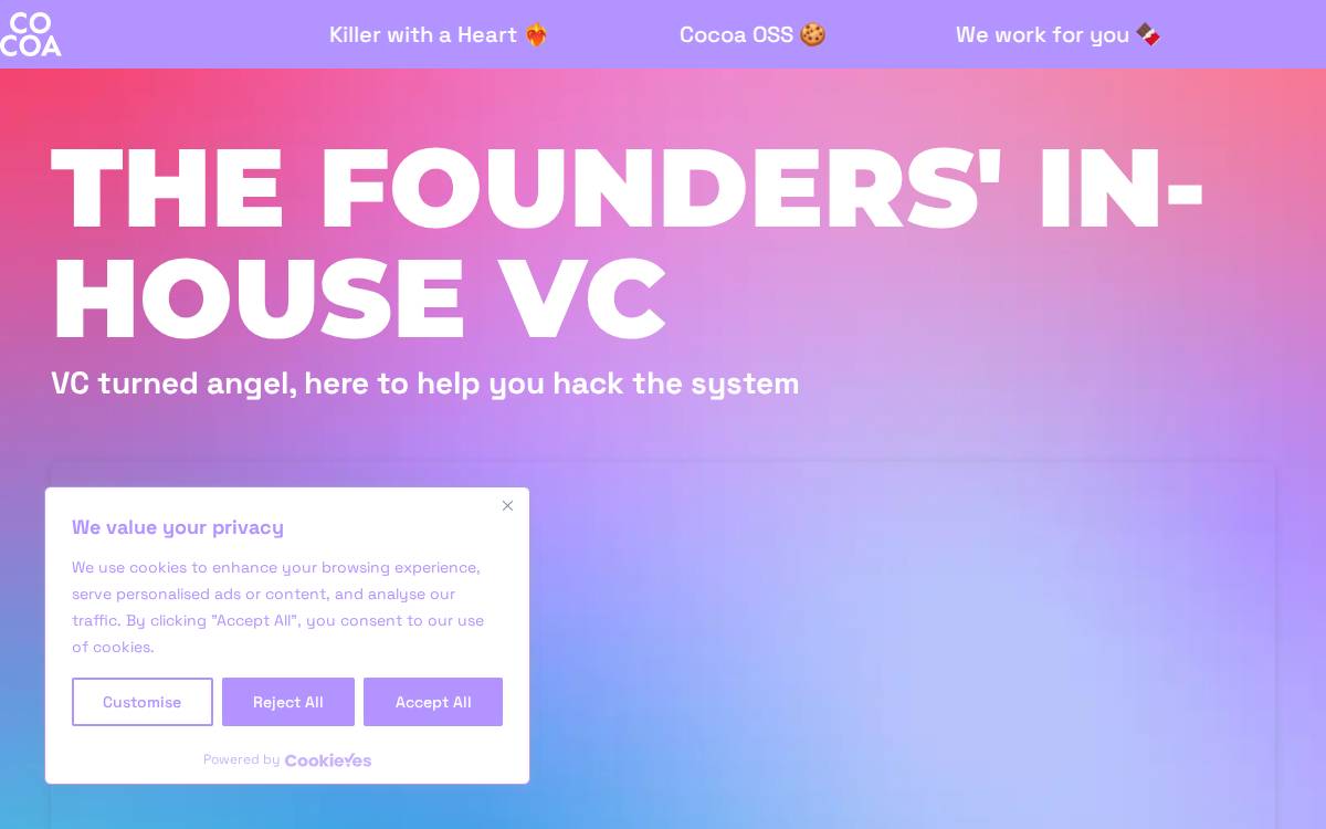Cocoa website preview