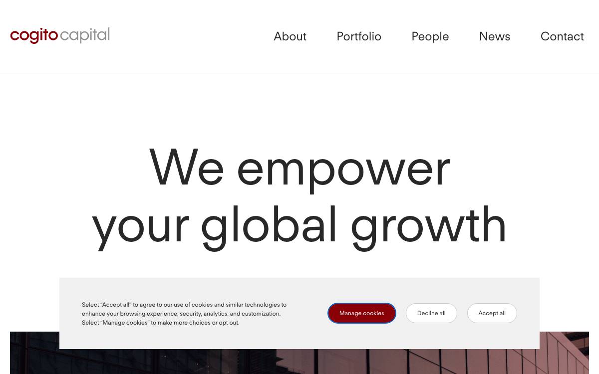 Cogito Capital Partners website preview