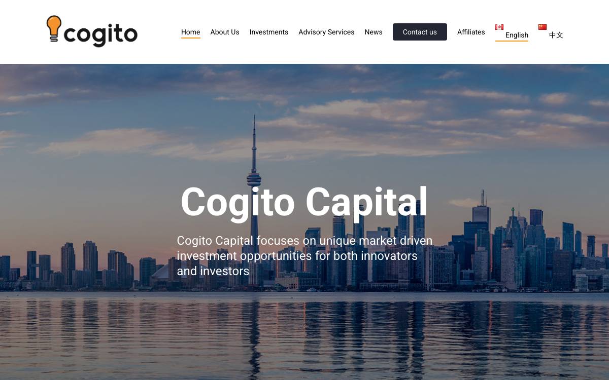 Cogito Capital website preview