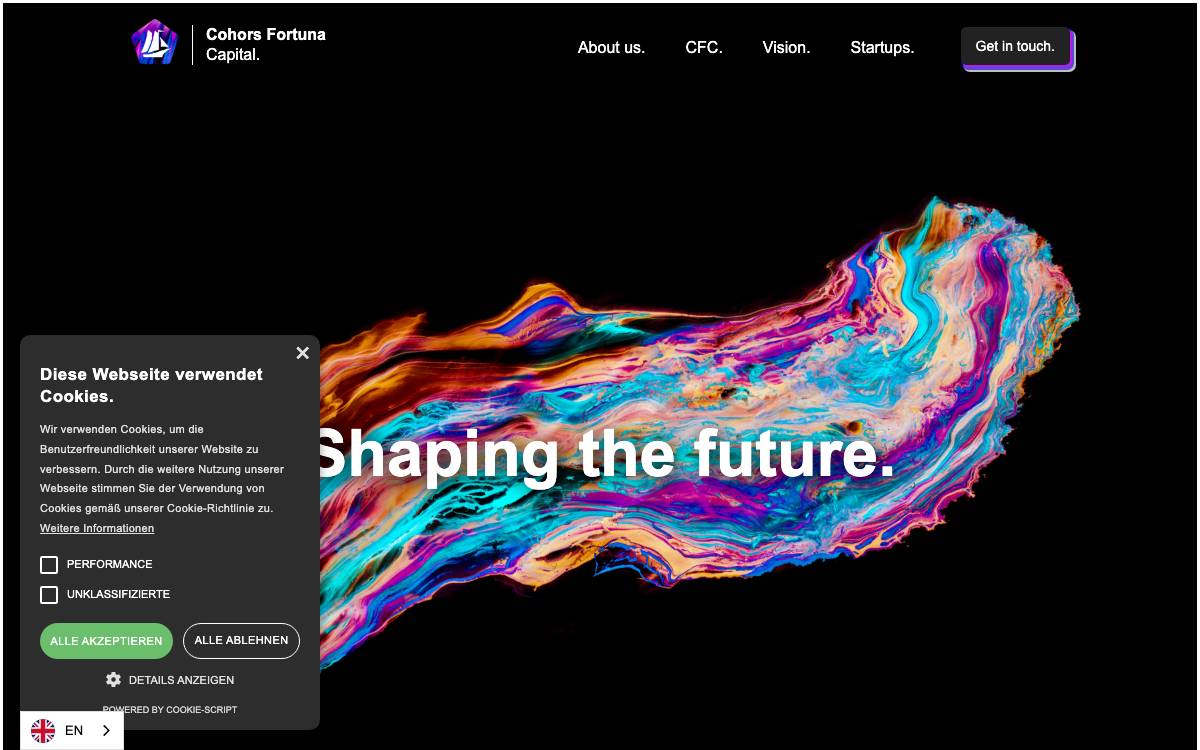 Cohors Fortuna Capital website preview