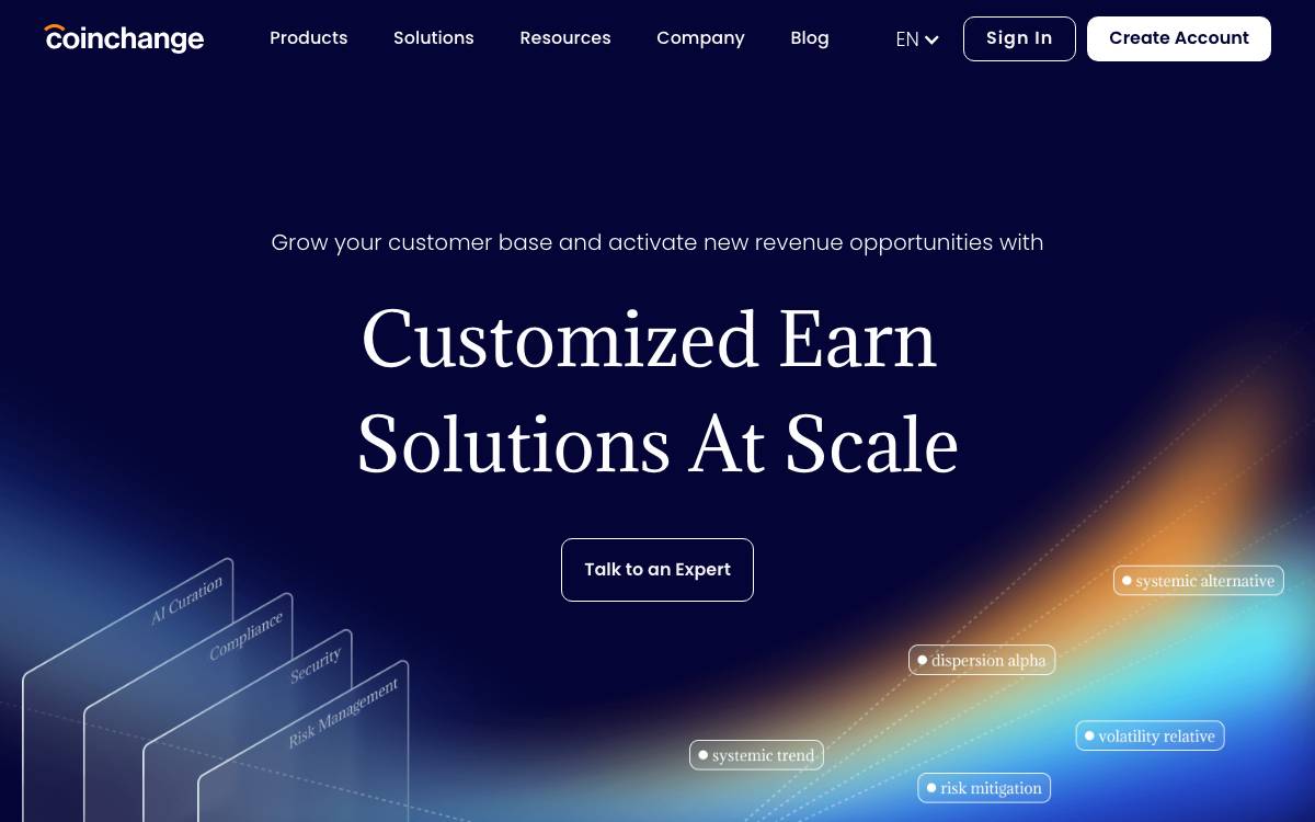 Coinchange website preview