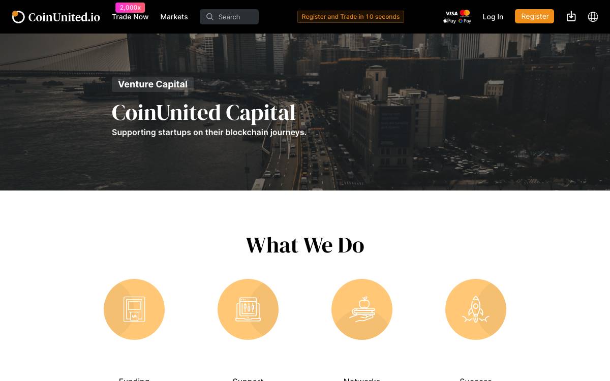 CoinUnited website preview