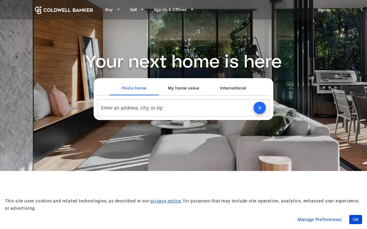 Coldwell Banker Realty website preview