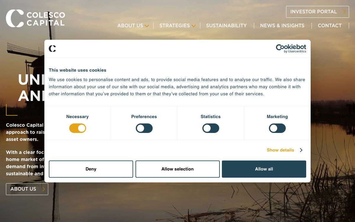 Colesco Capital Collective website preview