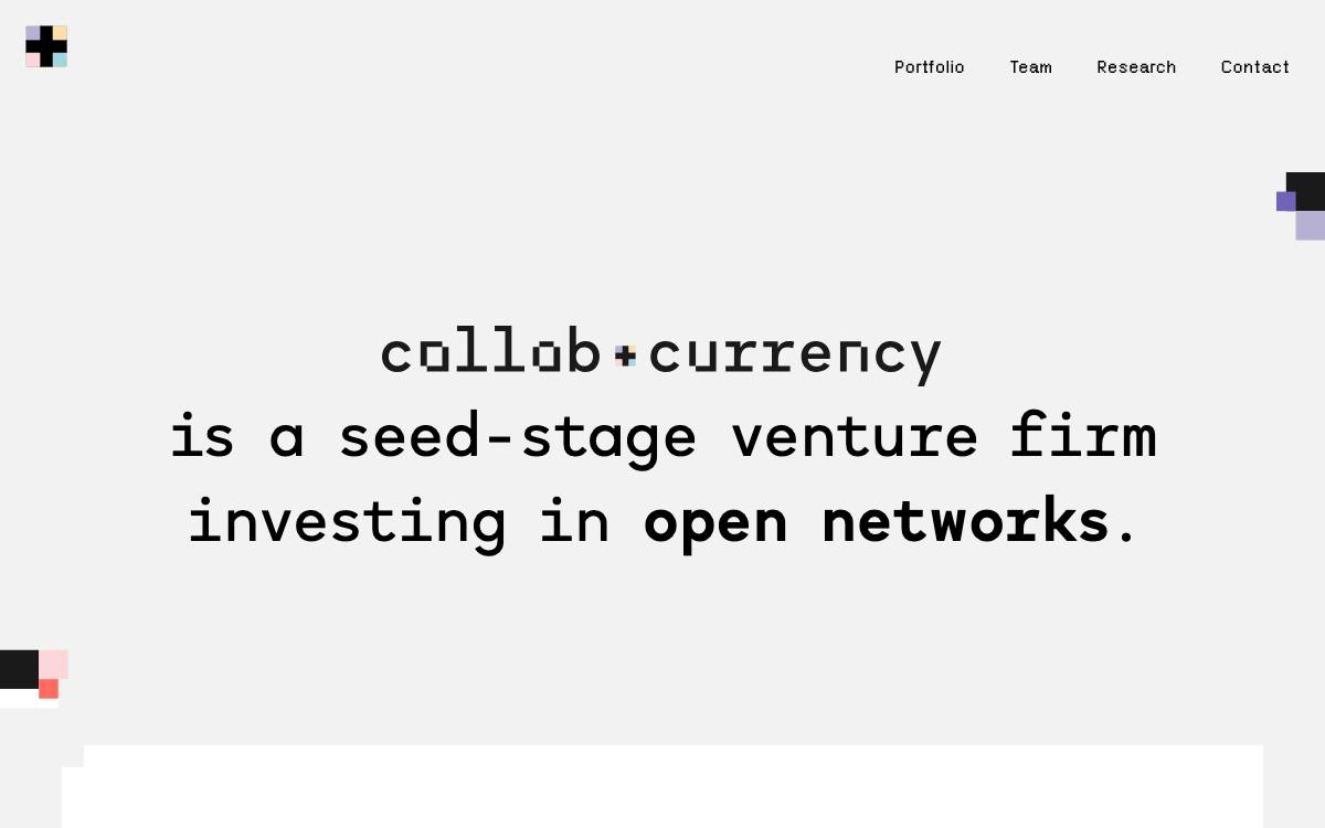 Collab+Currency website preview