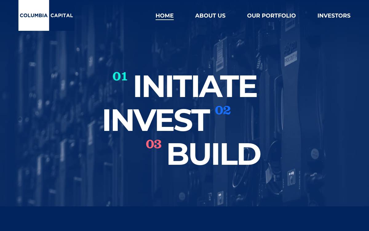 Columbia Capital website preview