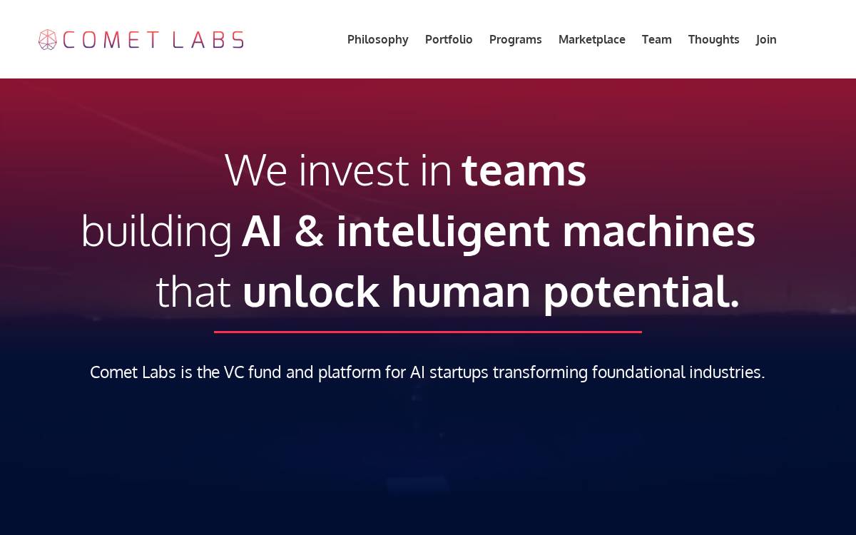 Comet Labs website preview