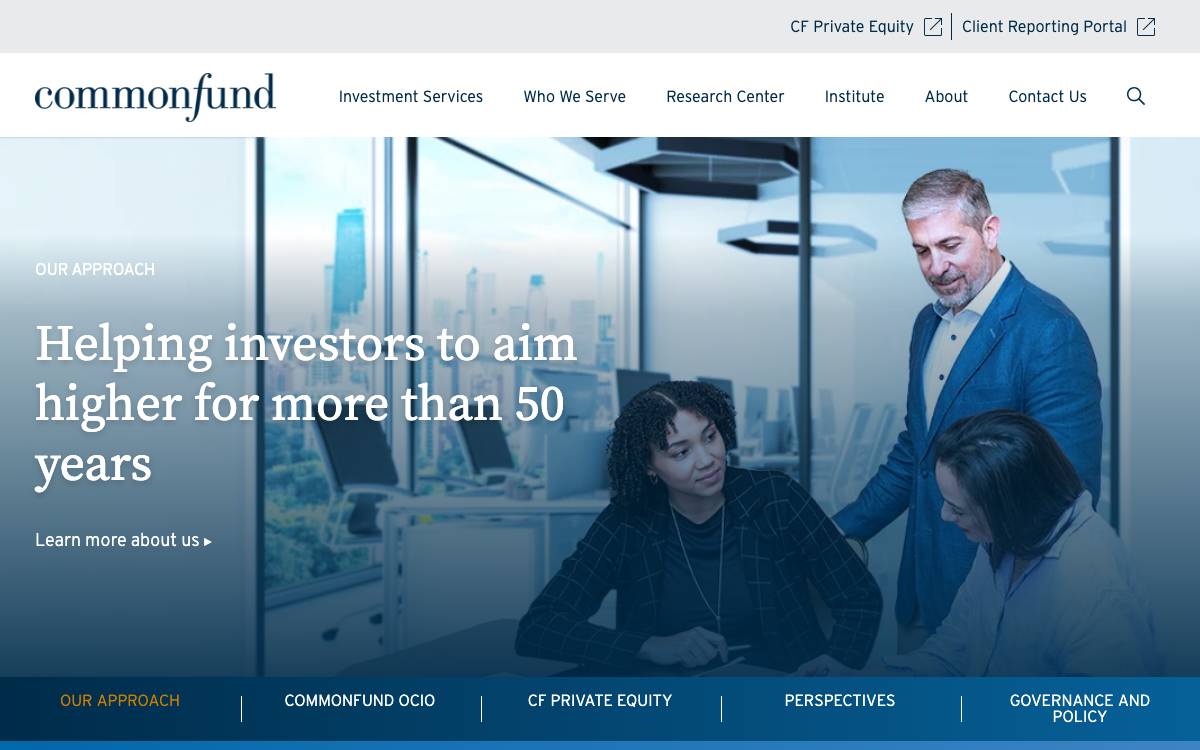 Common Fund website preview