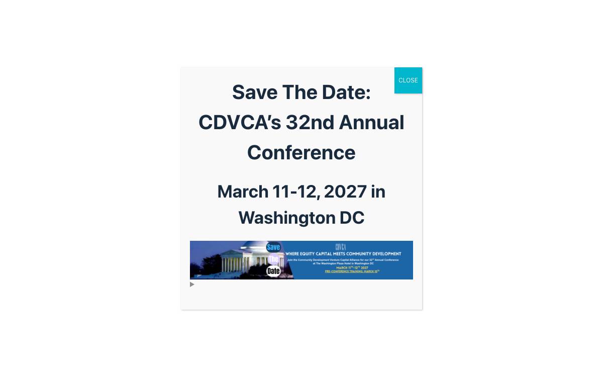 Community Development Venture Capital Alliance website preview