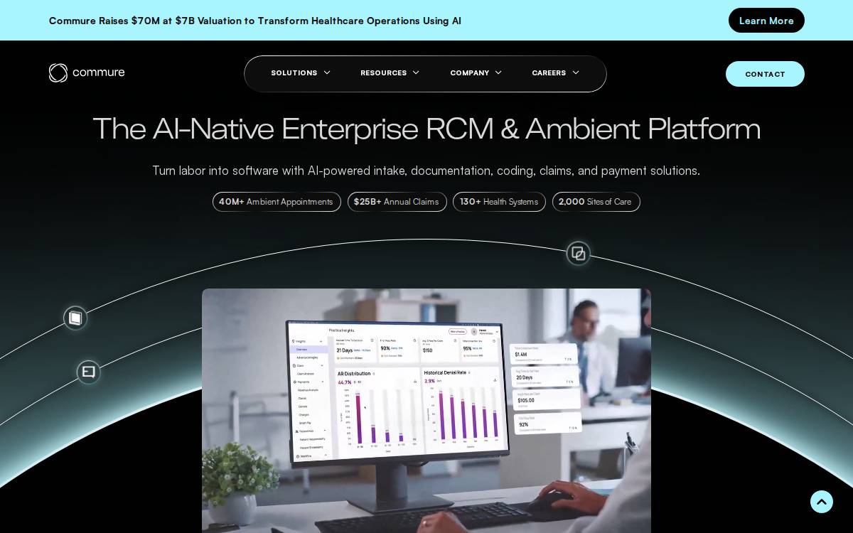 Commure website preview