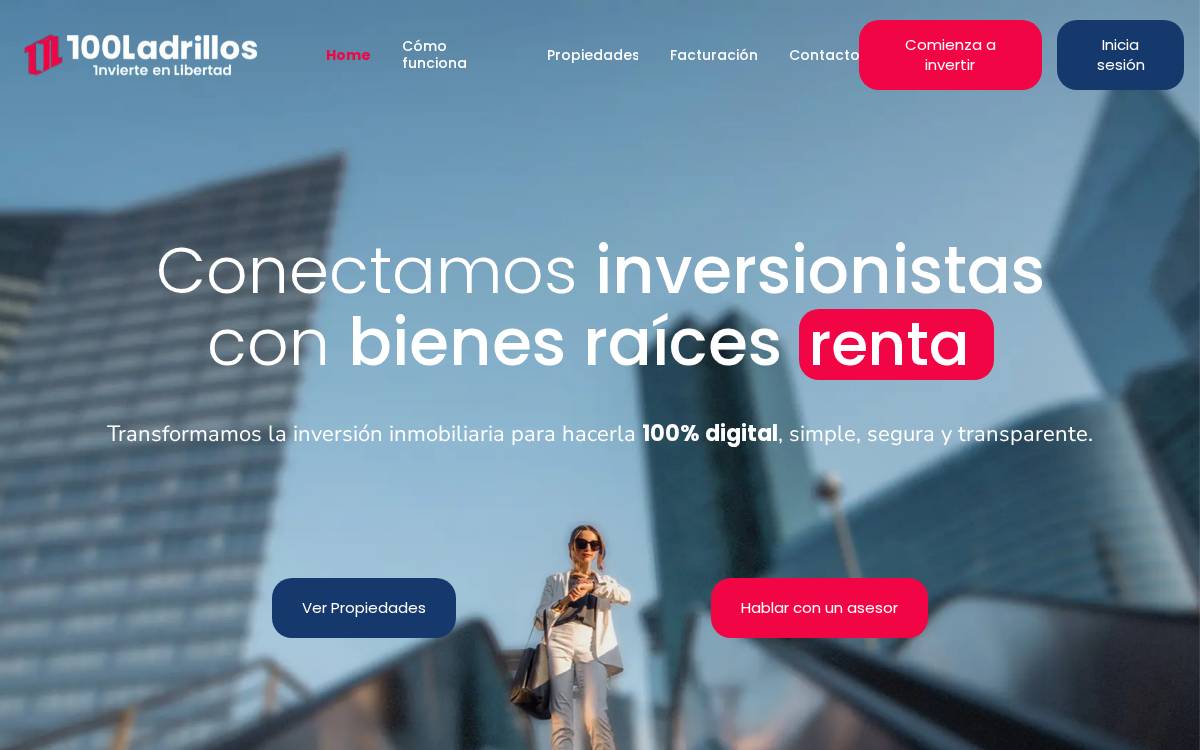 100 LADRILLOS website preview