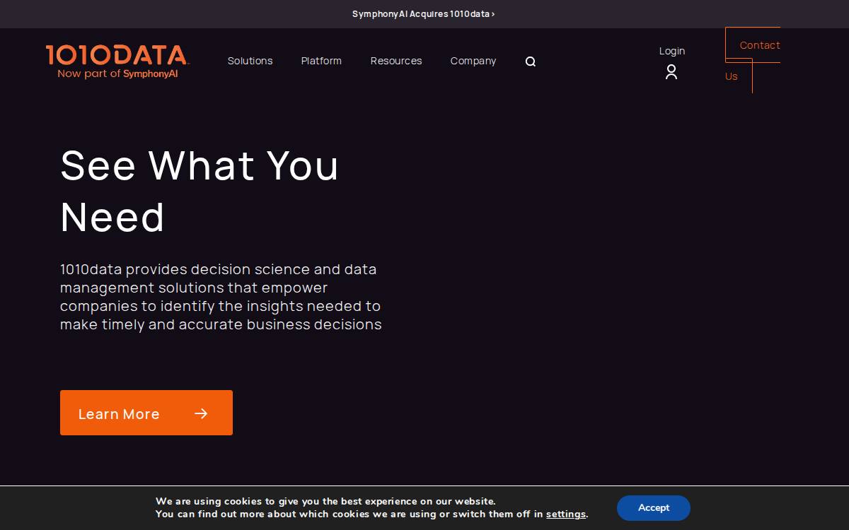 1010data website preview
