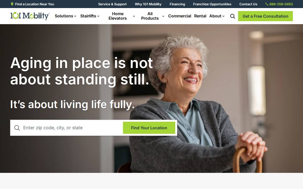 101 Mobility website preview