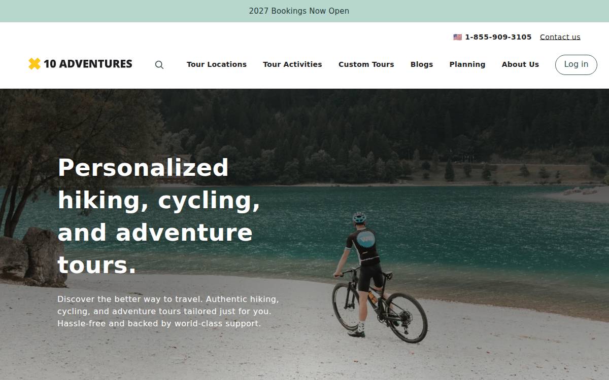 10Adventures website preview
