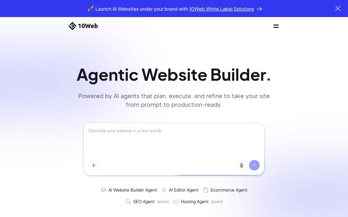 10Web website preview