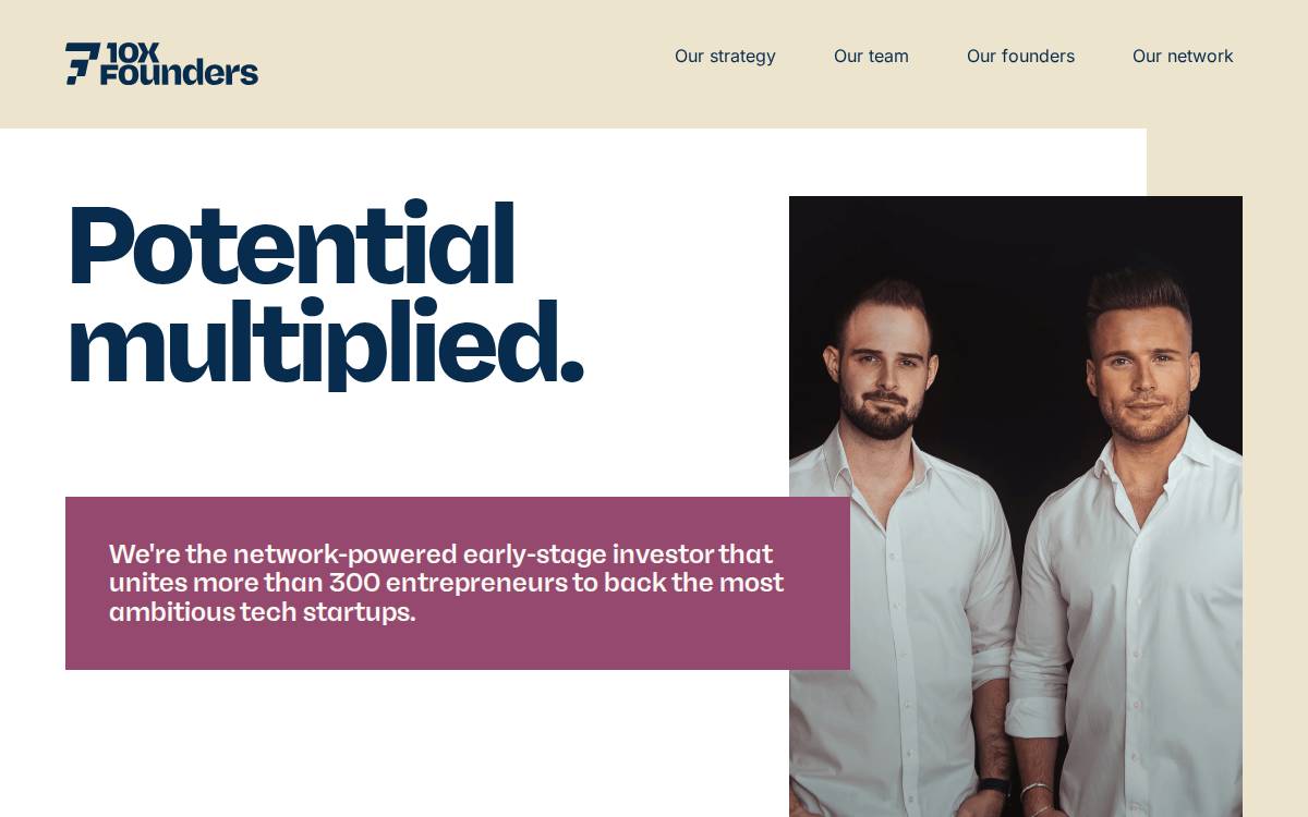 10x Founders website preview