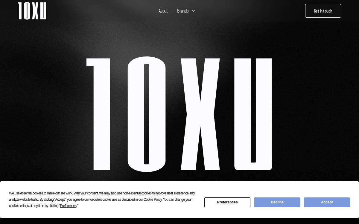 10XU website preview