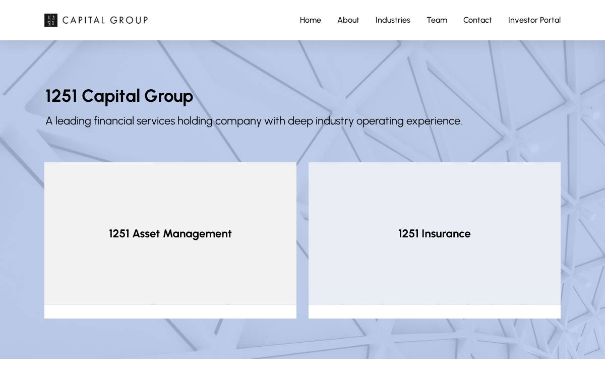 1251 Capital Group website preview