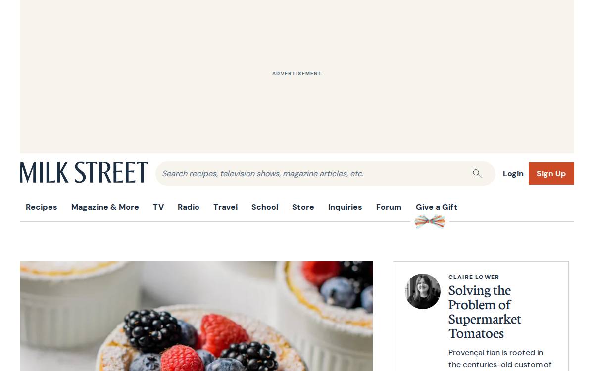 177Milkstreet website preview