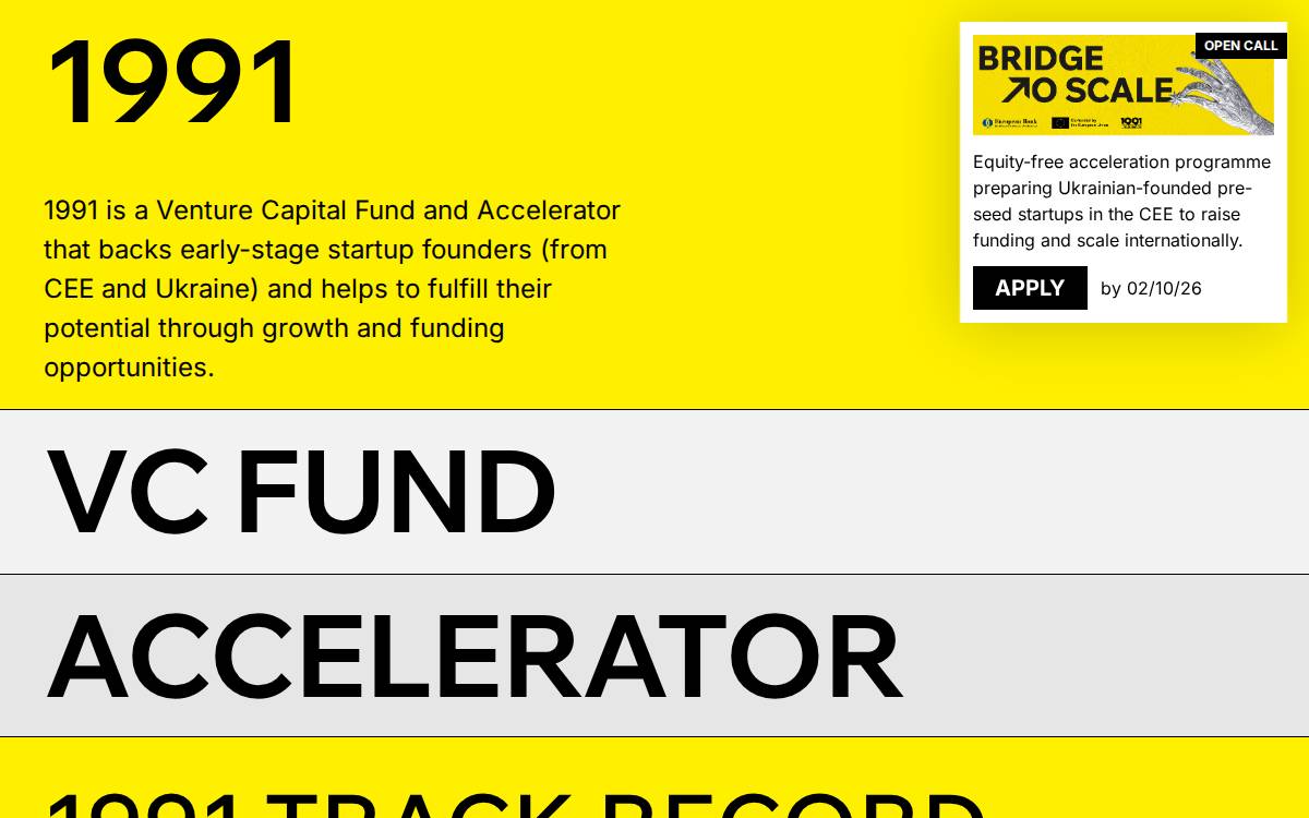 1991 Ventures website preview