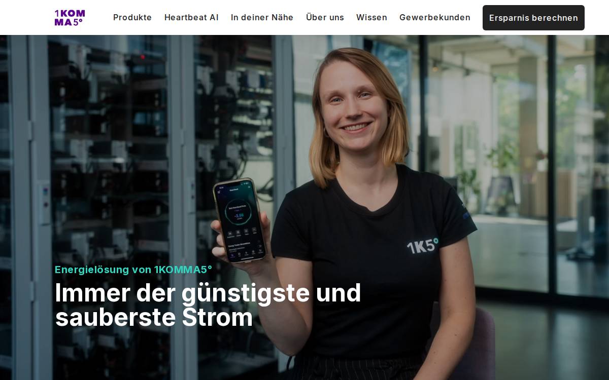 1KOMMA5° website preview
