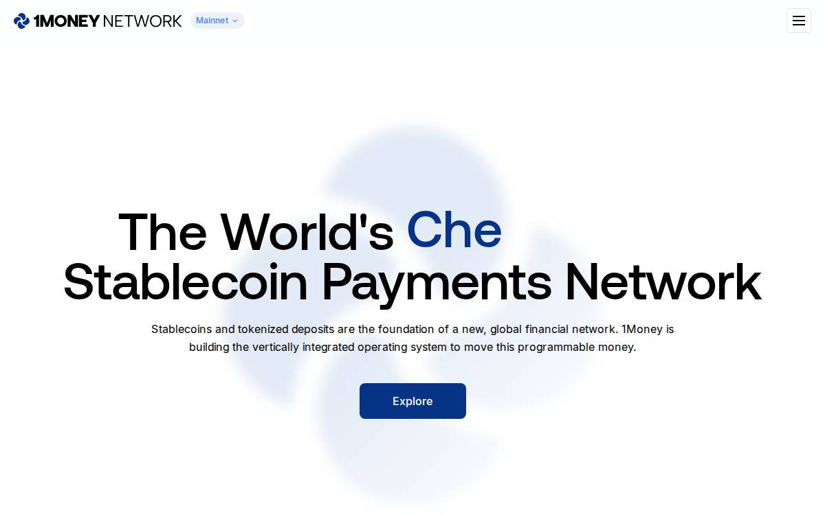 1Money website preview