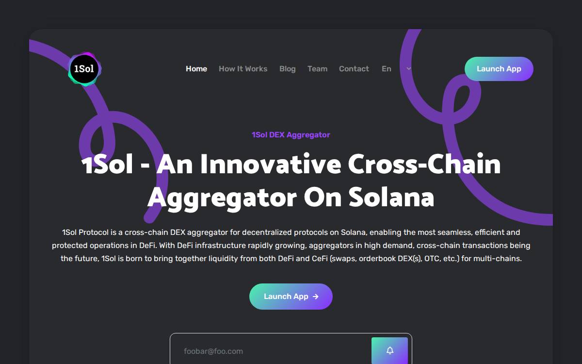 1Sol website preview