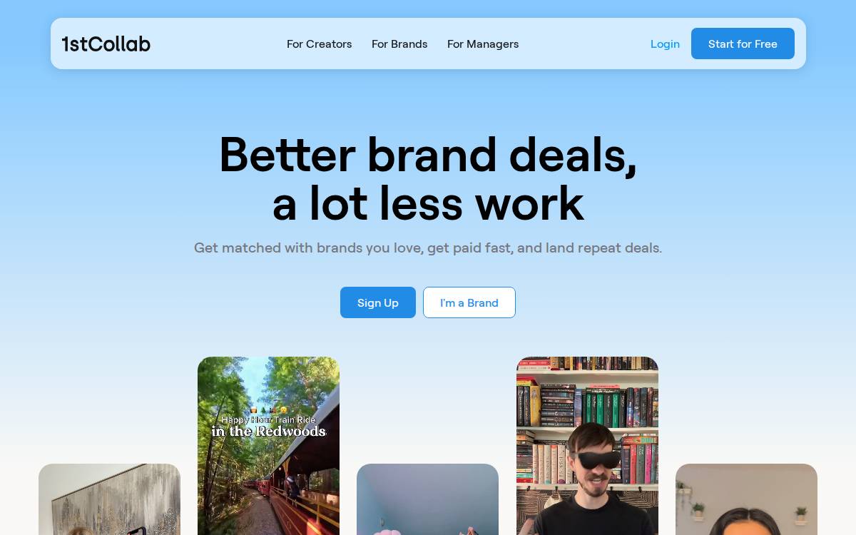 1stCollab website preview