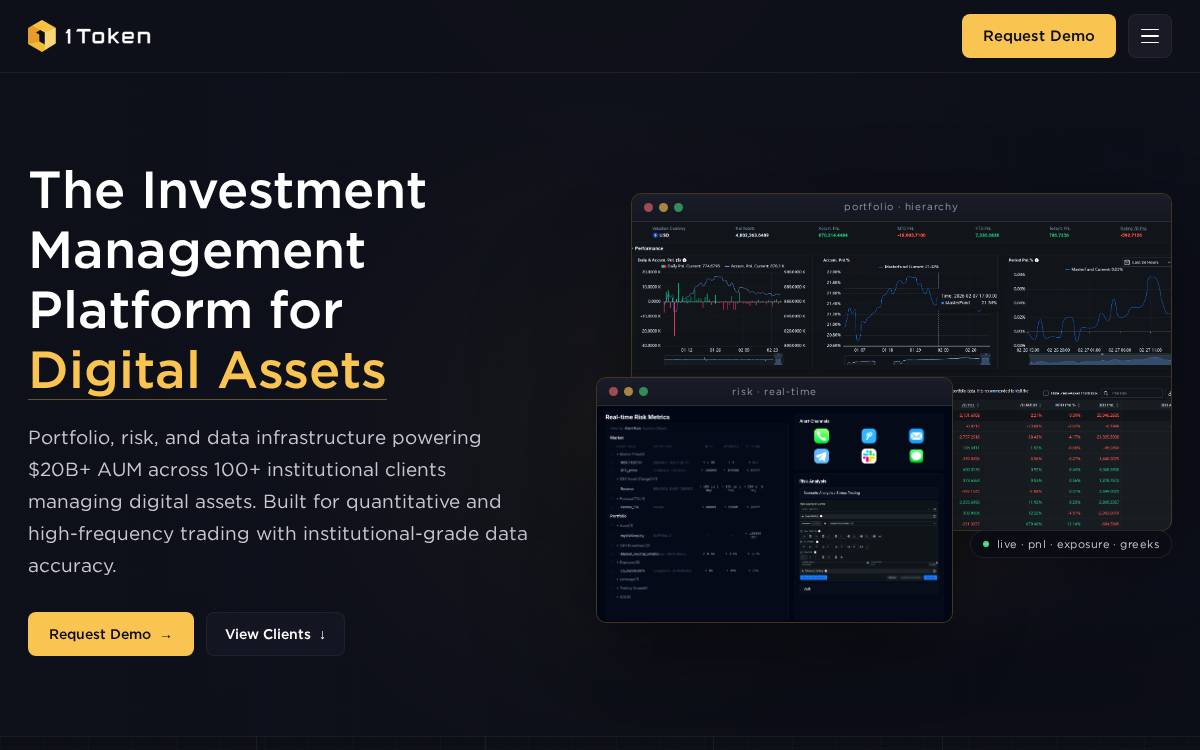 1Token website preview