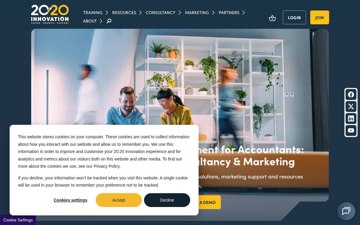 2020 Innovation website preview