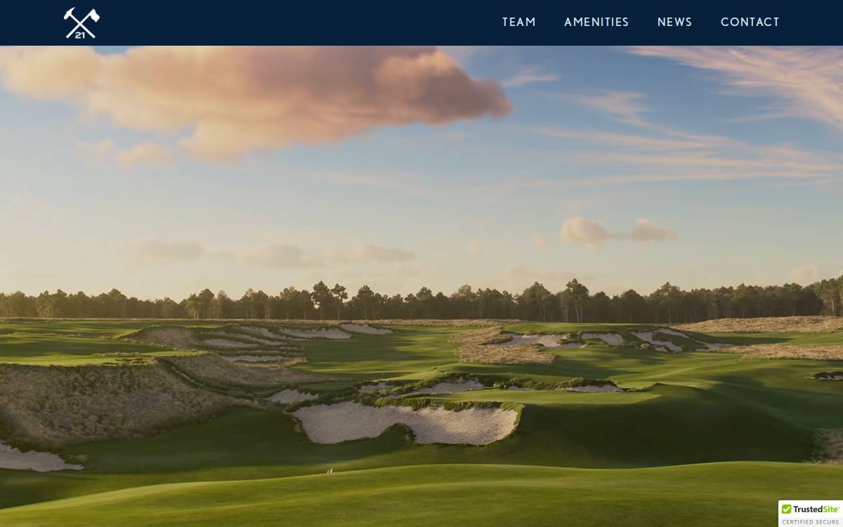 21 Golf Club website preview