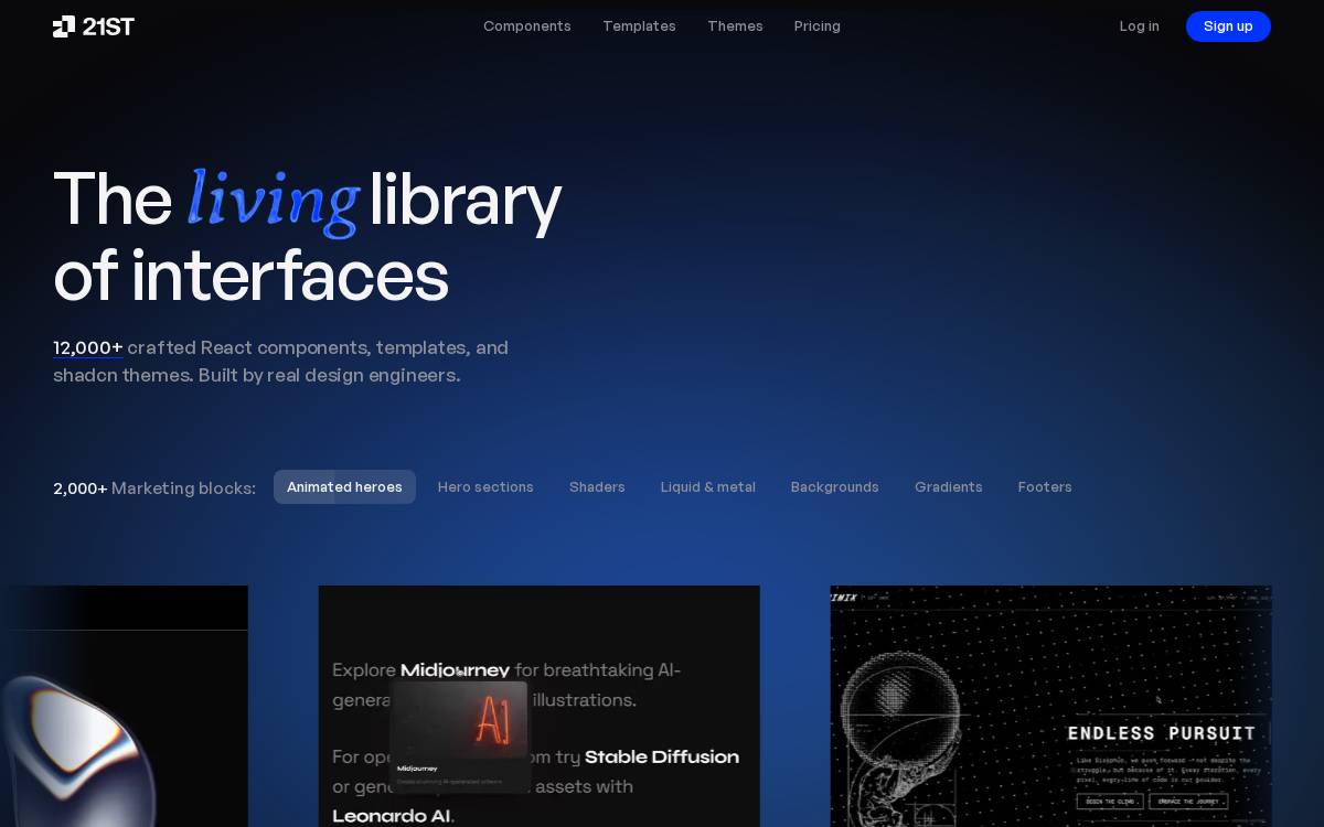 21st website preview