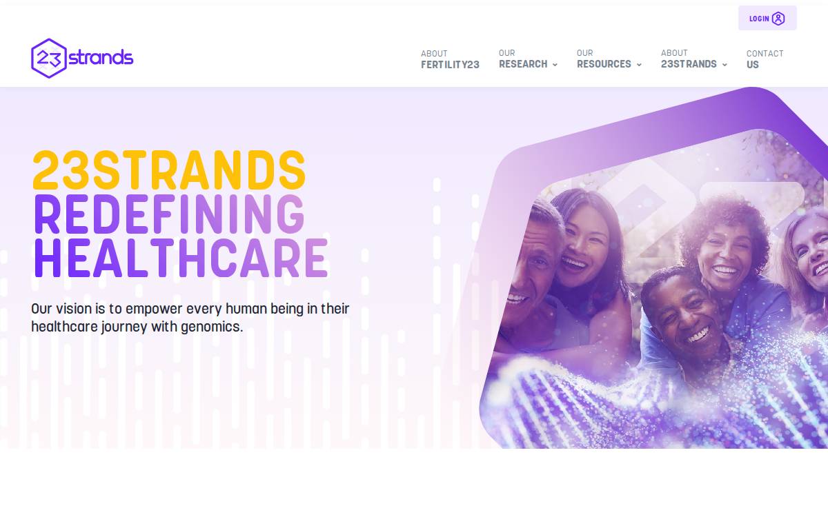 23Strands website preview