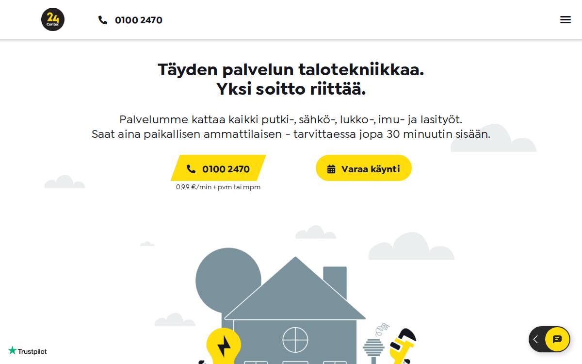 24Center website preview